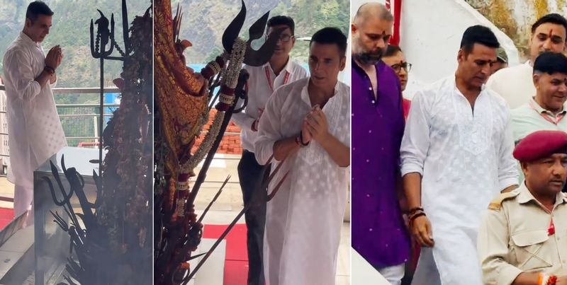 वैष्णो देवी पहुंचे अक्षय कुमार, गुफा मंदिर में माथा टेकते ही वायरल हुई तस्वीरें - dainiktribuneonline.com