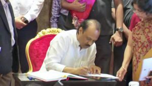 NCP leader Ajit Pawar takes oath as Deputy Chief Minister in Maharashtra government, eight other leaders become ministers